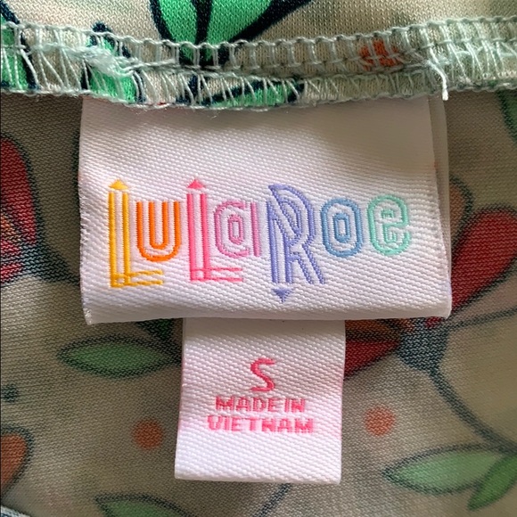 LuLaRoe Madison Small spring floral mint red NWOT - Picture 3 of 4